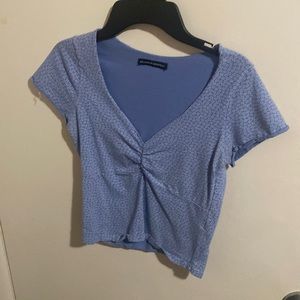 light blue brandy melville v neck
